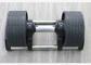 De rubber Met een laag bedekte Domoor van de de Gymnastiekgeschiktheid van 32KG Barbell Regelbare
