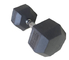 2.5kg - 50kgs-de Domoren van de Gymnastiektraining, Zwarte Kleuren Rubber Hexagon Domoren