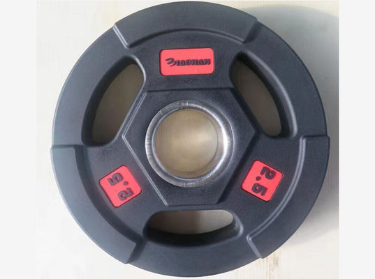 Unit Weight 2.5lb to 20kgs Weight Training Plates Durable Iron Rubber Handle Material Ideal for Gym Strength Training Equipment